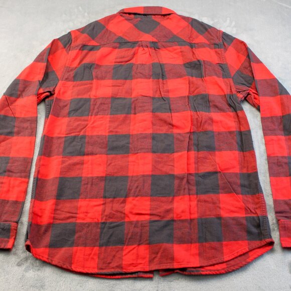 Alpine Design Buffalo Plaid Mid-Weight Flannel Button Down Shirt Men's Size Med - Picture 3 of 7